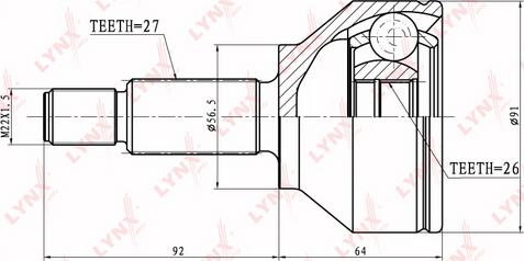 LYNXauto CO-2805 - Kardan, Pogonska osovina www.molydon.hr