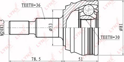 LYNXauto CO-2800 - Kardan, Pogonska osovina www.molydon.hr