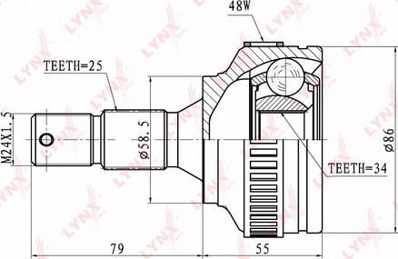 LYNXauto CO-2239A - Kardan, Pogonska osovina www.molydon.hr