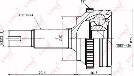 LYNXauto CO-7540A - Kardan, Pogonska osovina www.molydon.hr