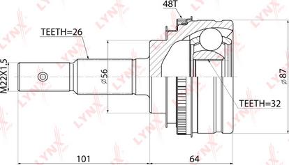 LYNXauto CO-7550A - Kardan, Pogonska osovina www.molydon.hr