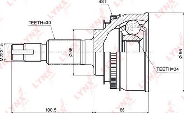 LYNXauto CO-7567A - Kardan, Pogonska osovina www.molydon.hr