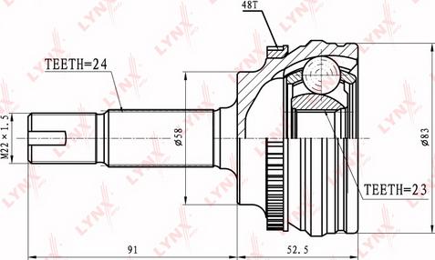 LYNXauto CO-7500A - Kardan, Pogonska osovina www.molydon.hr