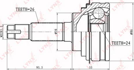 LYNXauto CO-7508 - Kardan, Pogonska osovina www.molydon.hr