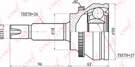 LYNXauto CO-7503A - Kardan, Pogonska osovina www.molydon.hr