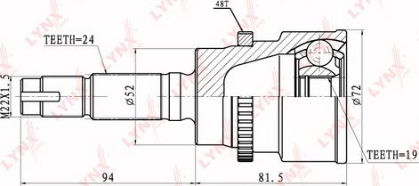 LYNXauto CO-7510A - Kardan, Pogonska osovina www.molydon.hr