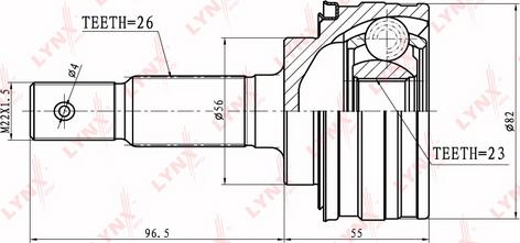 LYNXauto CO-7518 - Kardan, Pogonska osovina www.molydon.hr