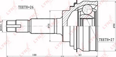 LYNXauto CO-7513 - Kardan, Pogonska osovina www.molydon.hr