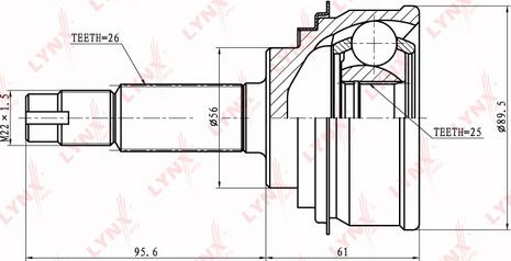 LYNXauto CO-7512 - Kardan, Pogonska osovina www.molydon.hr