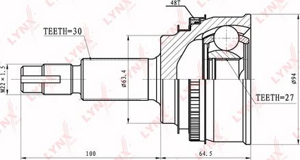 LYNXauto CO-7586A - Kardan, Pogonska osovina www.molydon.hr