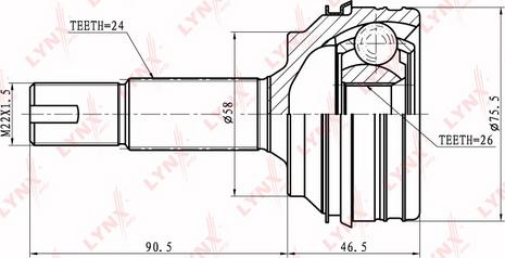 LYNXauto CO-7535 - Kardan, Pogonska osovina www.molydon.hr