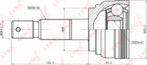 LYNXauto CO-7536 - Kardan, Pogonska osovina www.molydon.hr