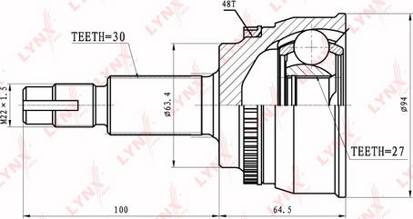 LYNXauto CO-7524A - Kardan, Pogonska osovina www.molydon.hr