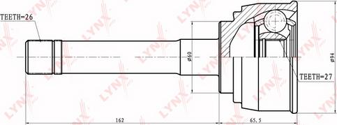 LYNXauto CO-7526 - Kardan, Pogonska osovina www.molydon.hr