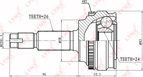 LYNXauto CO-7520A - Kardan, Pogonska osovina www.molydon.hr