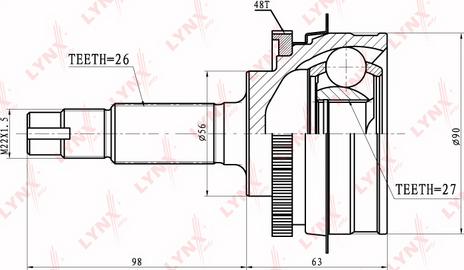 LYNXauto CO-7523A - Kardan, Pogonska osovina www.molydon.hr