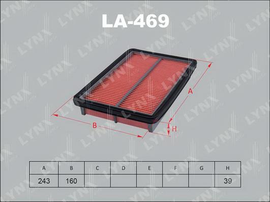 LYNXauto LA-469 - Filter za zrak www.molydon.hr