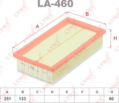 LYNXauto LA-460 - Filter za zrak www.molydon.hr