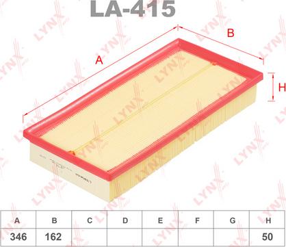 LYNXauto LA-415 - Filter za zrak www.molydon.hr