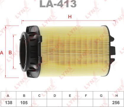 LYNXauto LA-413 - Filter za zrak www.molydon.hr