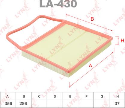 LYNXauto LA-430 - Filter za zrak www.molydon.hr