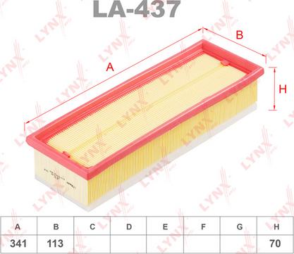 LYNXauto LA-437 - Filter za zrak www.molydon.hr