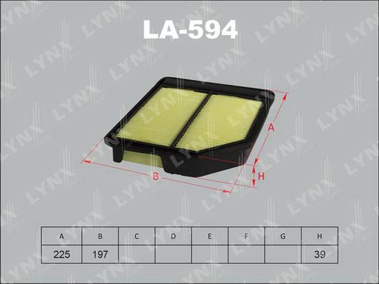 LYNXauto LA-594 - Filter za zrak www.molydon.hr