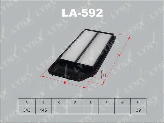 LYNXauto LA-592 - Filter za zrak www.molydon.hr