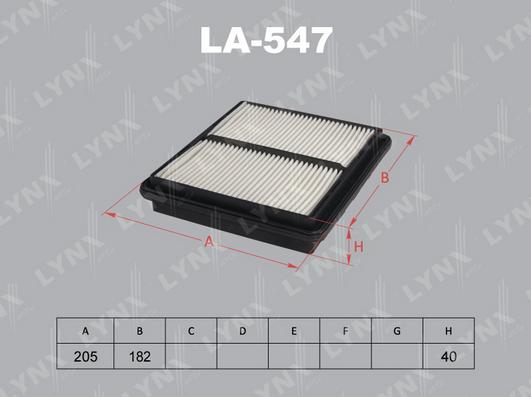 LYNXauto LA-547 - Filter za zrak www.molydon.hr