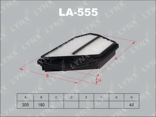 LYNXauto LA-555 - Filter za zrak www.molydon.hr