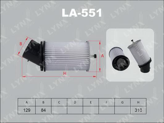 LYNXauto LA-551 - Filter za zrak www.molydon.hr