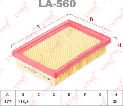 LYNXauto LA-560 - Filter za zrak www.molydon.hr