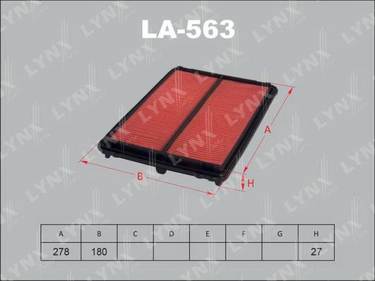 LYNXauto LA-563 - Filter za zrak www.molydon.hr