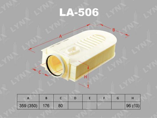 LYNXauto LA-506 - Filter za zrak www.molydon.hr