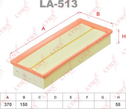 LYNXauto LA-513 - Filter za zrak www.molydon.hr