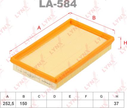 LYNXauto LA-584 - Filter za zrak www.molydon.hr