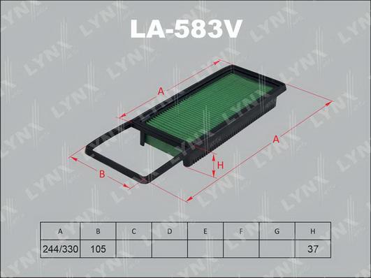 LYNXauto LA-583V - Filter za zrak www.molydon.hr