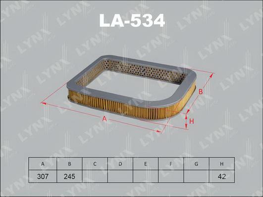 LYNXauto LA-534 - Filter za zrak www.molydon.hr