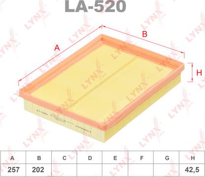 LYNXauto LA-520 - Filter za zrak www.molydon.hr