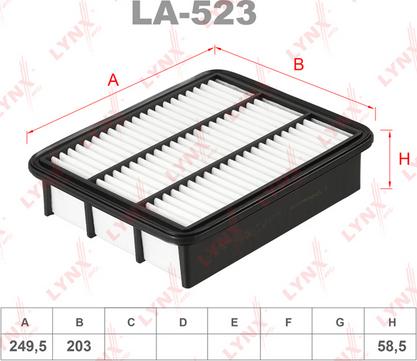 LYNXauto LA-523 - Filter za zrak www.molydon.hr