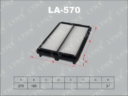 LYNXauto LA-570 - Filter za zrak www.molydon.hr