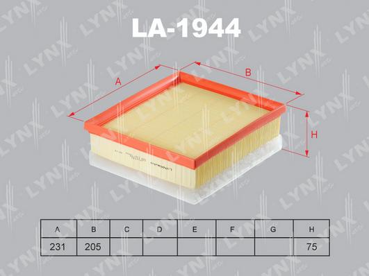 LYNXauto LA-1944 - Filter za zrak www.molydon.hr