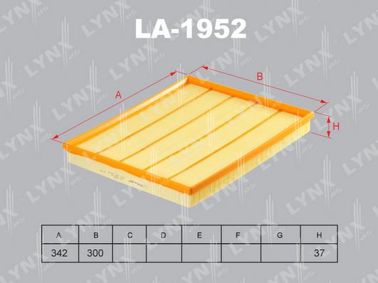 LYNXauto LA-1952 - Filter za zrak www.molydon.hr