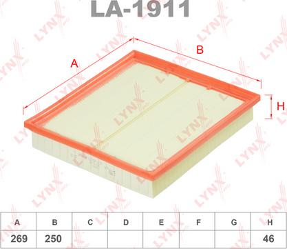 LYNXauto LA-1911 - Filter za zrak www.molydon.hr