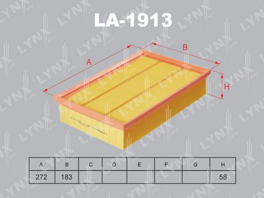 LYNXauto LA-1913 - Filter za zrak www.molydon.hr