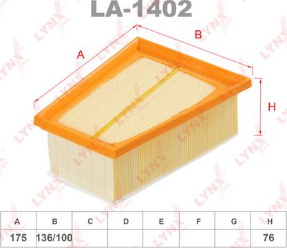 LYNXauto LA-1402 - Filter za zrak www.molydon.hr