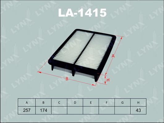 LYNXauto LA-1415 - Filter za zrak www.molydon.hr