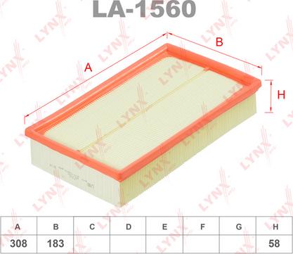 LYNXauto LA-1560 - Filter za zrak www.molydon.hr