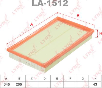 LYNXauto LA-1512 - Filter za zrak www.molydon.hr