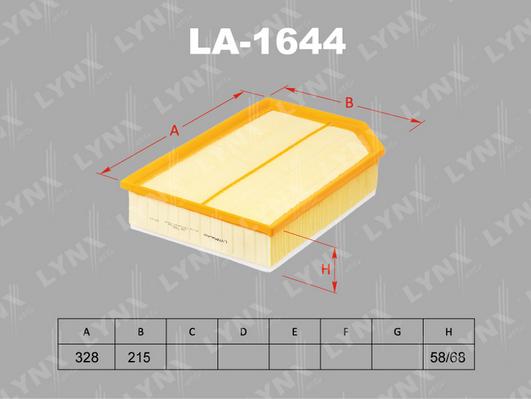 LYNXauto LA-1644 - Filter za zrak www.molydon.hr